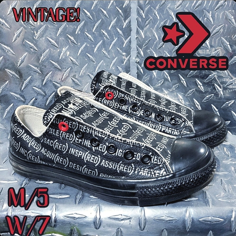 Vintage Converse (product) Red CT slips